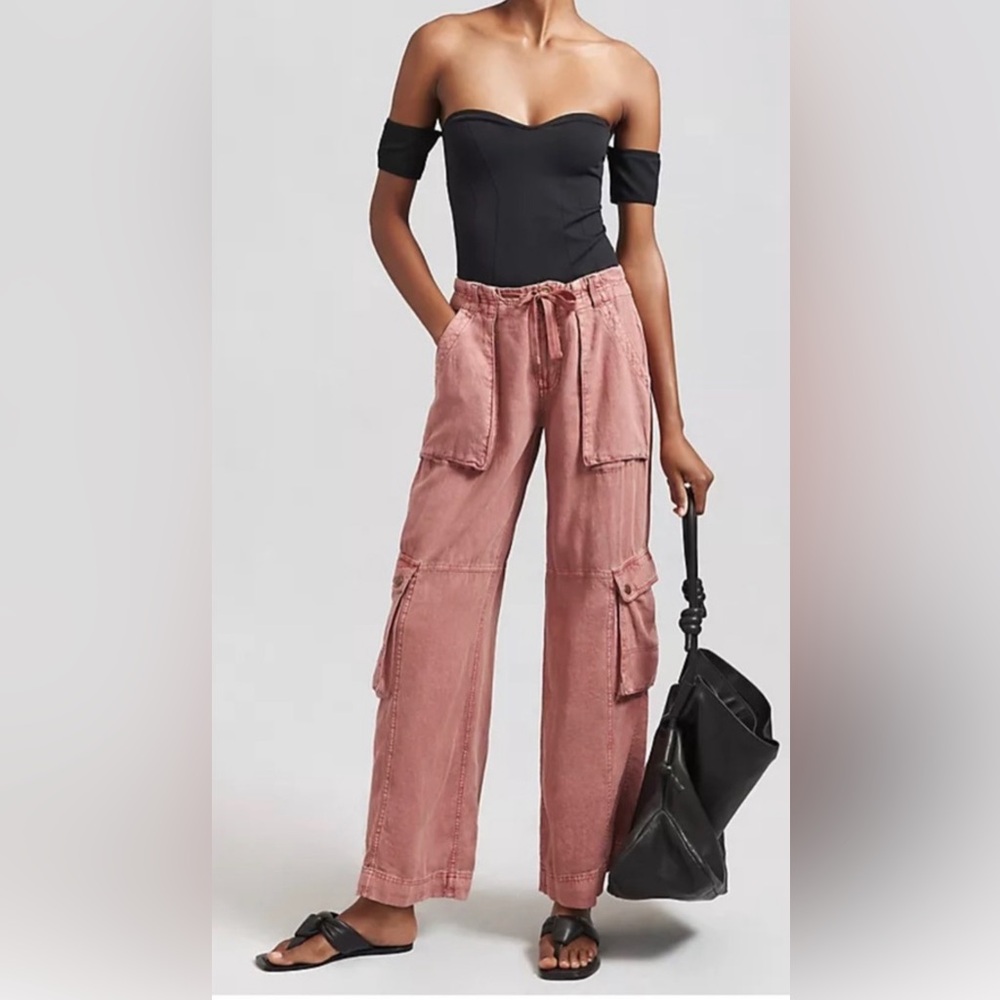 NWOT - by Anthropologie Beachcomber Wide Leg Cargo Pants